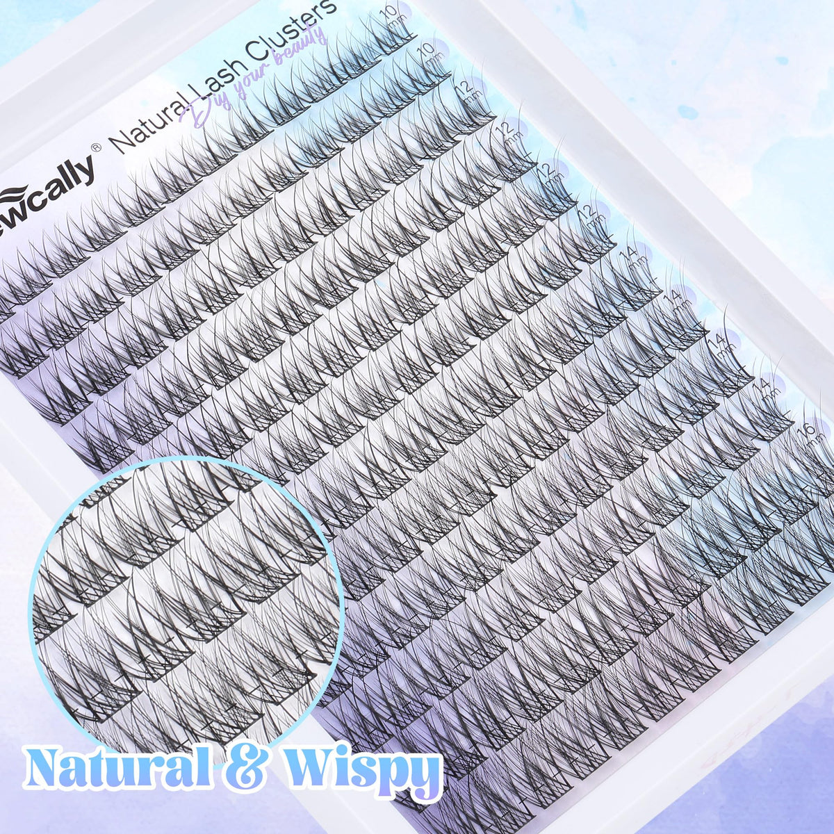 Tweezers included in Newcally lash clusters kit