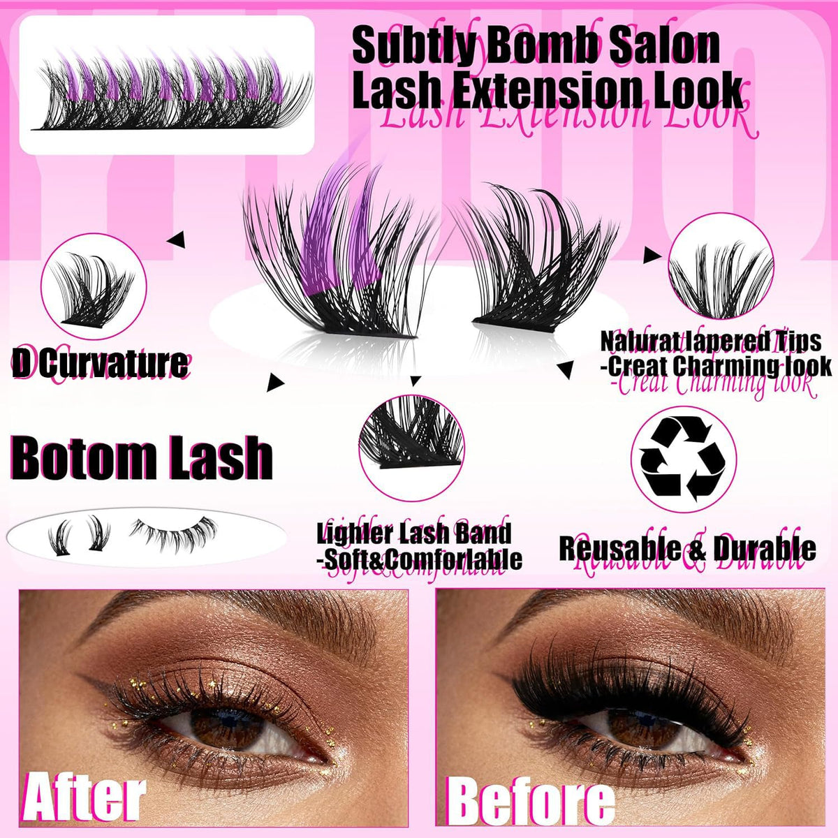 Tweezers included in YIDUO Manga Lash Clusters Kit