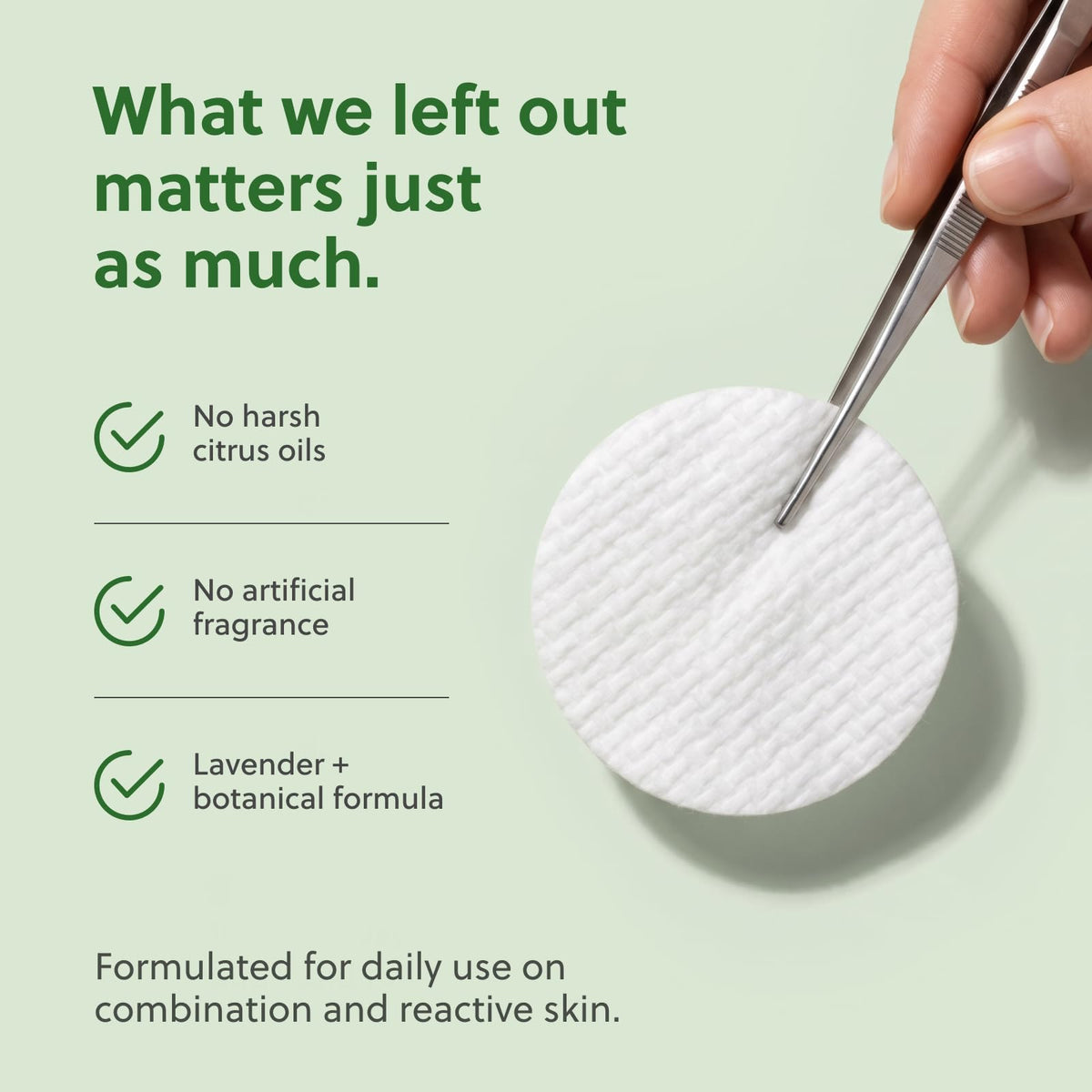 Tweezers included with QUIA toner pads