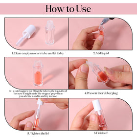Tweruna mascara tube and wand set, showcasing compact size