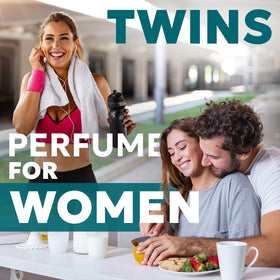 TWINS PARFUM Eau de Parfum bottle in travel bag