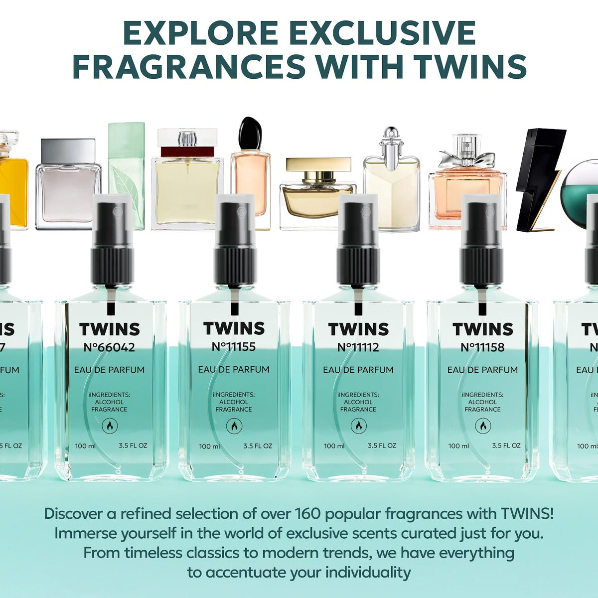TWINS PARFUM Eau de Parfum bottle top view