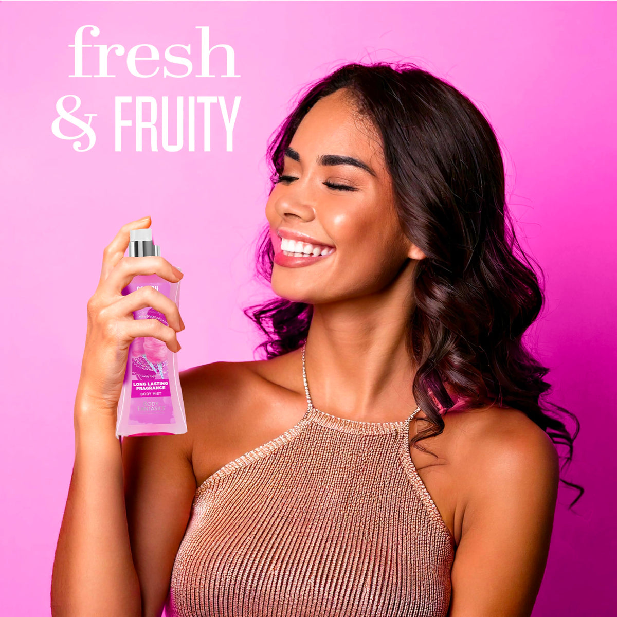 Two Body Fantasies Cotton Candy Body Sprays side by side