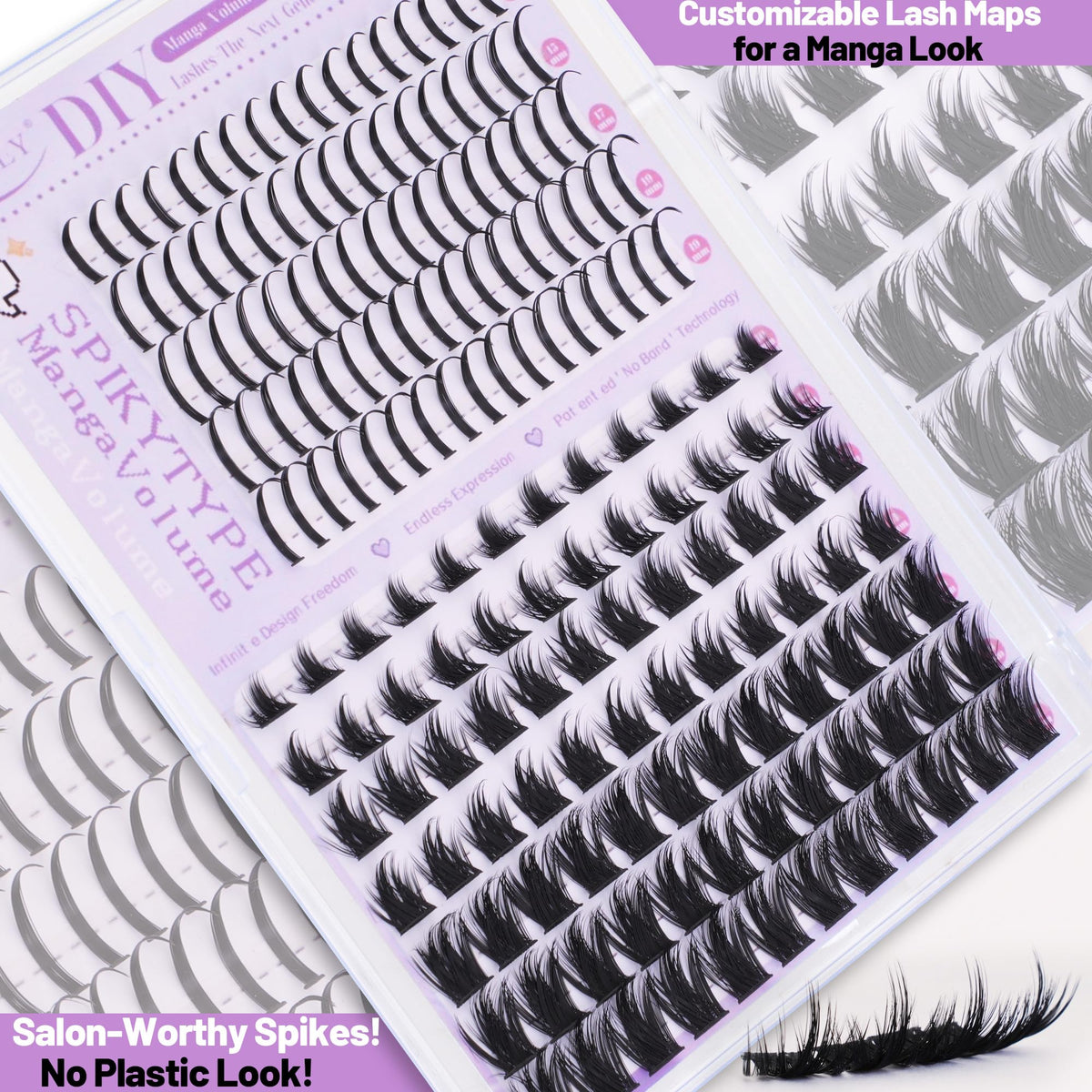 Two cleaning brushes included in QUAFFLY Lashes Kit