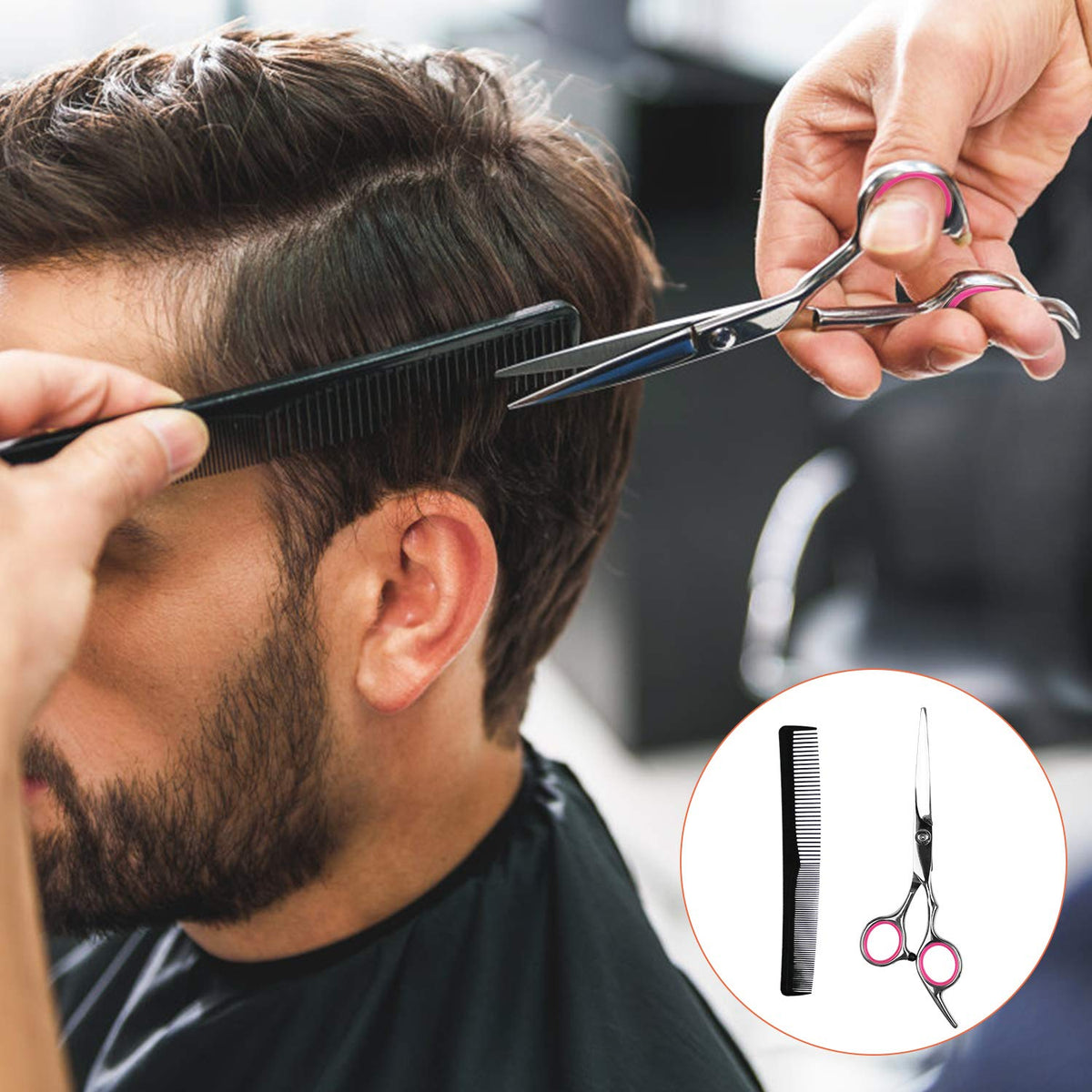 Two hairpins included in Sirabe hair cutting scissors kit
