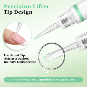 Two LEYKOSH Nail Glue Remover pens side by side