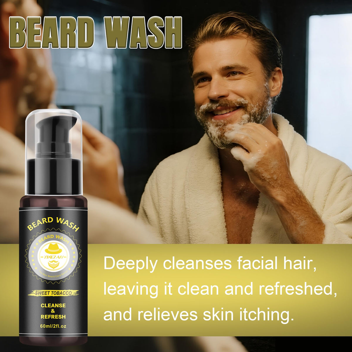 Two packs of beard oil included in XIKEZAN Beard Kit