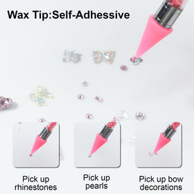 Two precision tweezers included in OIFEN rhinestone tool set