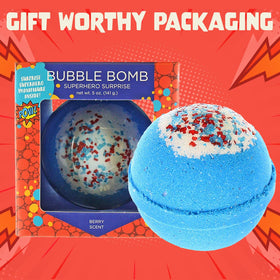 Two Sisters Bath Bomb showing bubble texture in water
