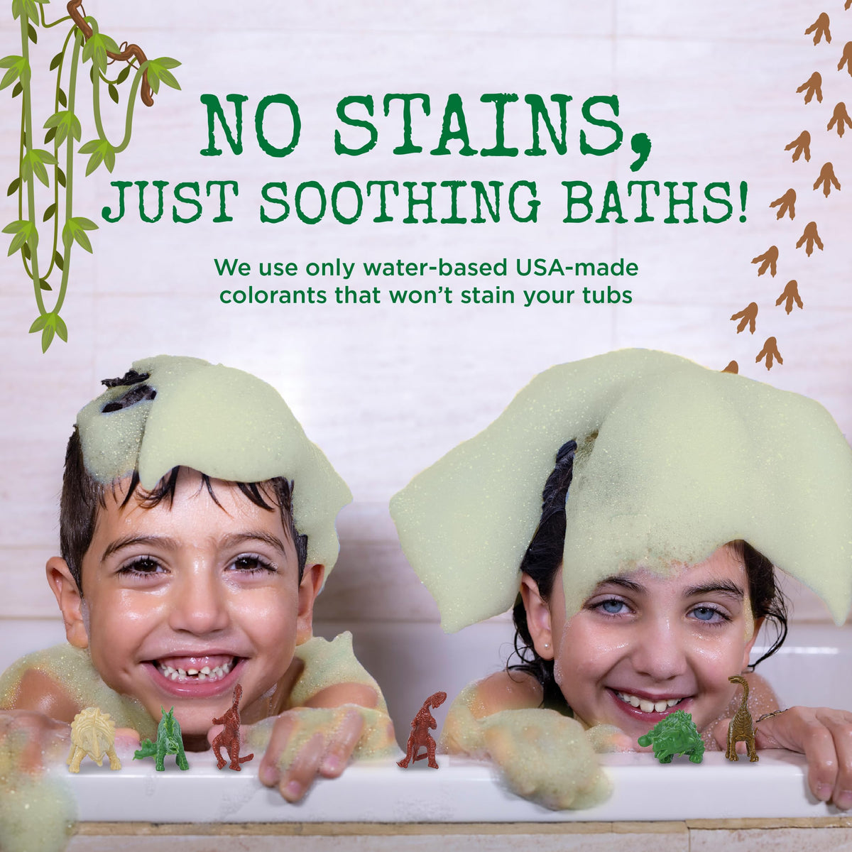 Two Sisters bath bombs with fruity fragrance description