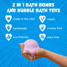 Two Sisters Poke Monster Bath Bomb in a festive gift box