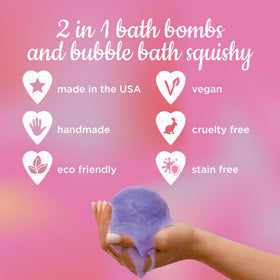 Two Sisters Princess Bath Bombs with Royal Grape scent