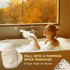 Two Sisters Pumpkin Spice Latte Bath Bomb with essential oils