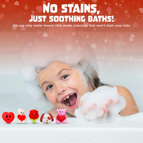 Two Sisters Valentines Bath Bomb packaging details