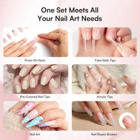 Two wooden sticks for nail application and removal