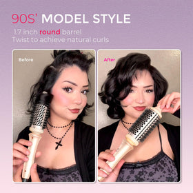 TYMO 2.0 Thermal Brush lifestyle scene with model