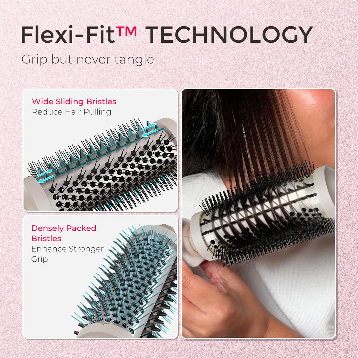 TYMO 2.0 Thermal Brush with Flexi-Fit bristles