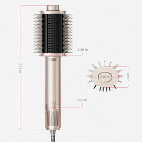 TYMO 4.0 Hair Blow Dryer Brush lifestyle scene with user