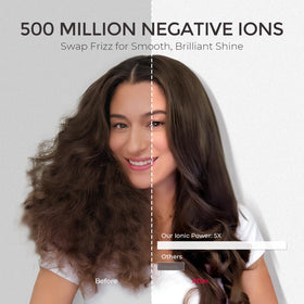 TYMO 4.0 Hair Blow Dryer Brush with heat settings displayed