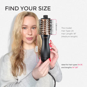TYMO AIRBEAM MINI Hair Blow Dryer Brush in use