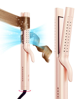 TYMO Airflow 2.0 Curling Iron Flat Iron 1.25 Inch Gold Blush front view