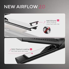TYMO Airflow 2.0 Curling Iron Flat Iron back view