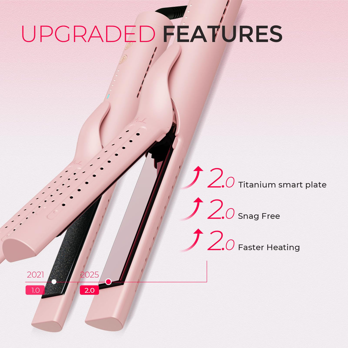 TYMO Airflow 2.0 Curling Iron Flat Iron lifestyle scene