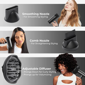 TYMO Blow Dryer with 8 ft cord displayed