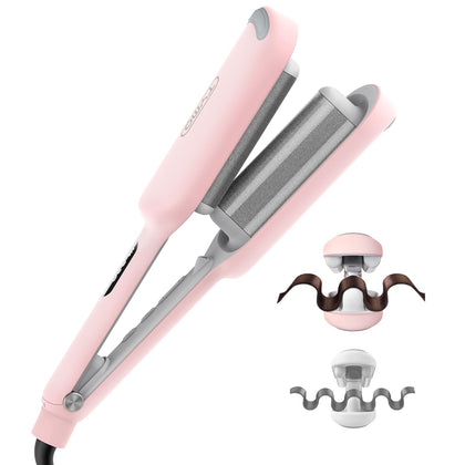 TYMO Curling Iron Waver pink model front view