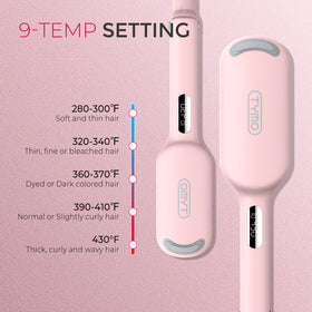 TYMO Curling Iron Waver showing full-wrap insulation design