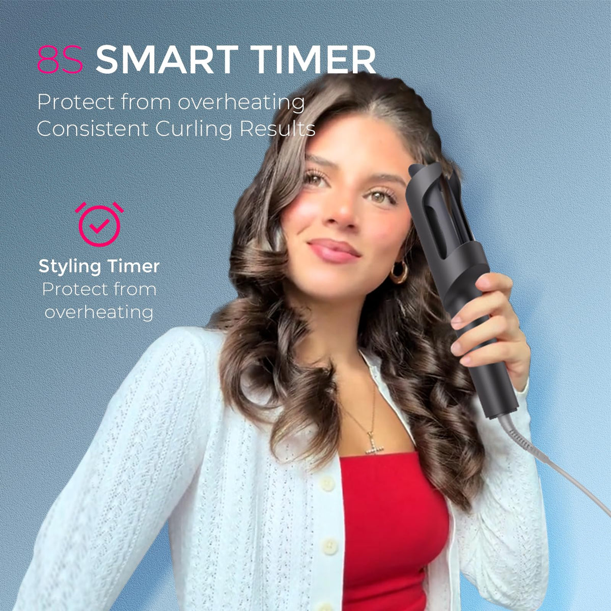 TYMO CURLPRO Automatic Rotating Curling Iron packaging front view