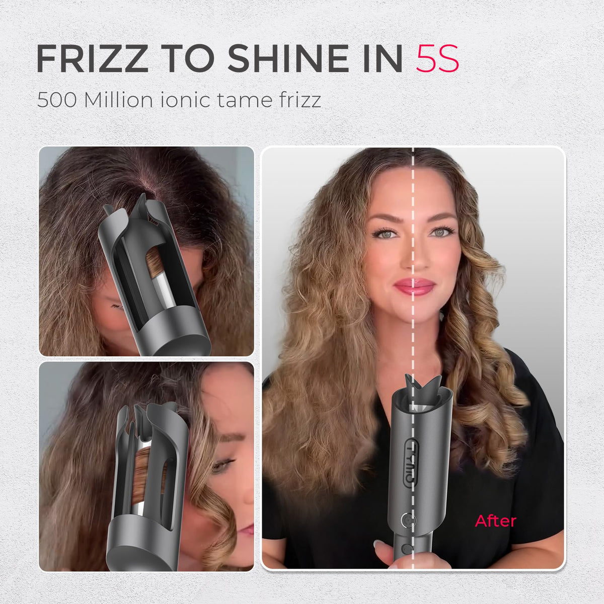 TYMO CURLPRO Automatic Rotating Curling Iron with user guide