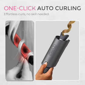 TYMO CURLPRO curling wand showing 1-inch barrel and controls
