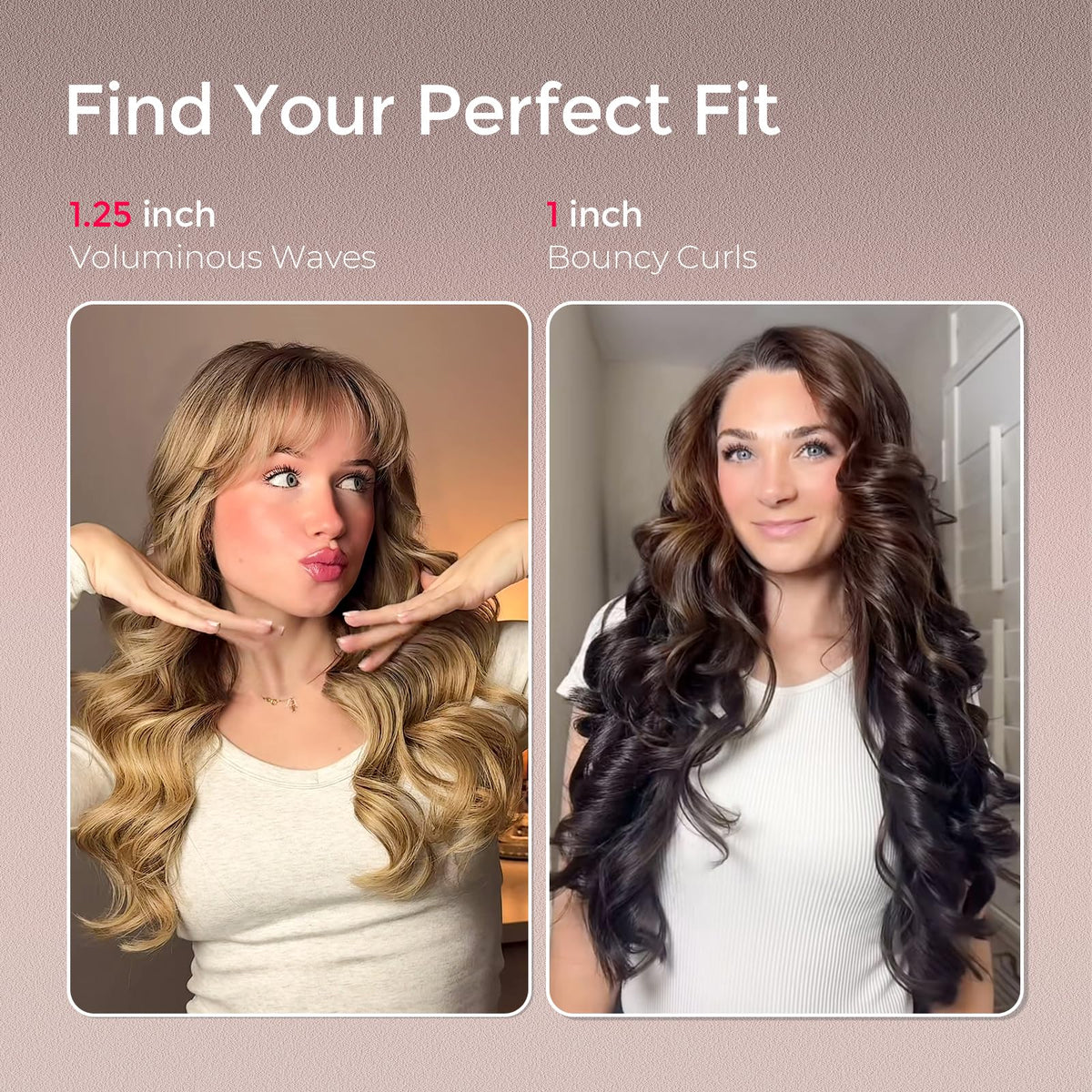TYMO CurlPro Plus Automatic Curling Iron lifestyle scene in use