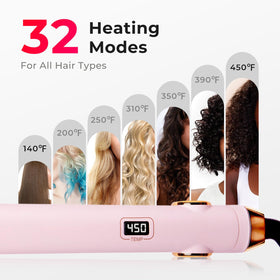 TYMO Flat Iron Hair Straightener and Curler with LED display and temperature settings