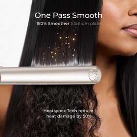 TYMO Flat Iron Hair Straightener Champagne side view