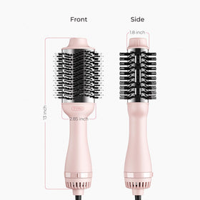 TYMO Hair Dryer Brush with styled hair results