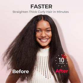 TYMO Hair Straightener Brush ergonomic handle