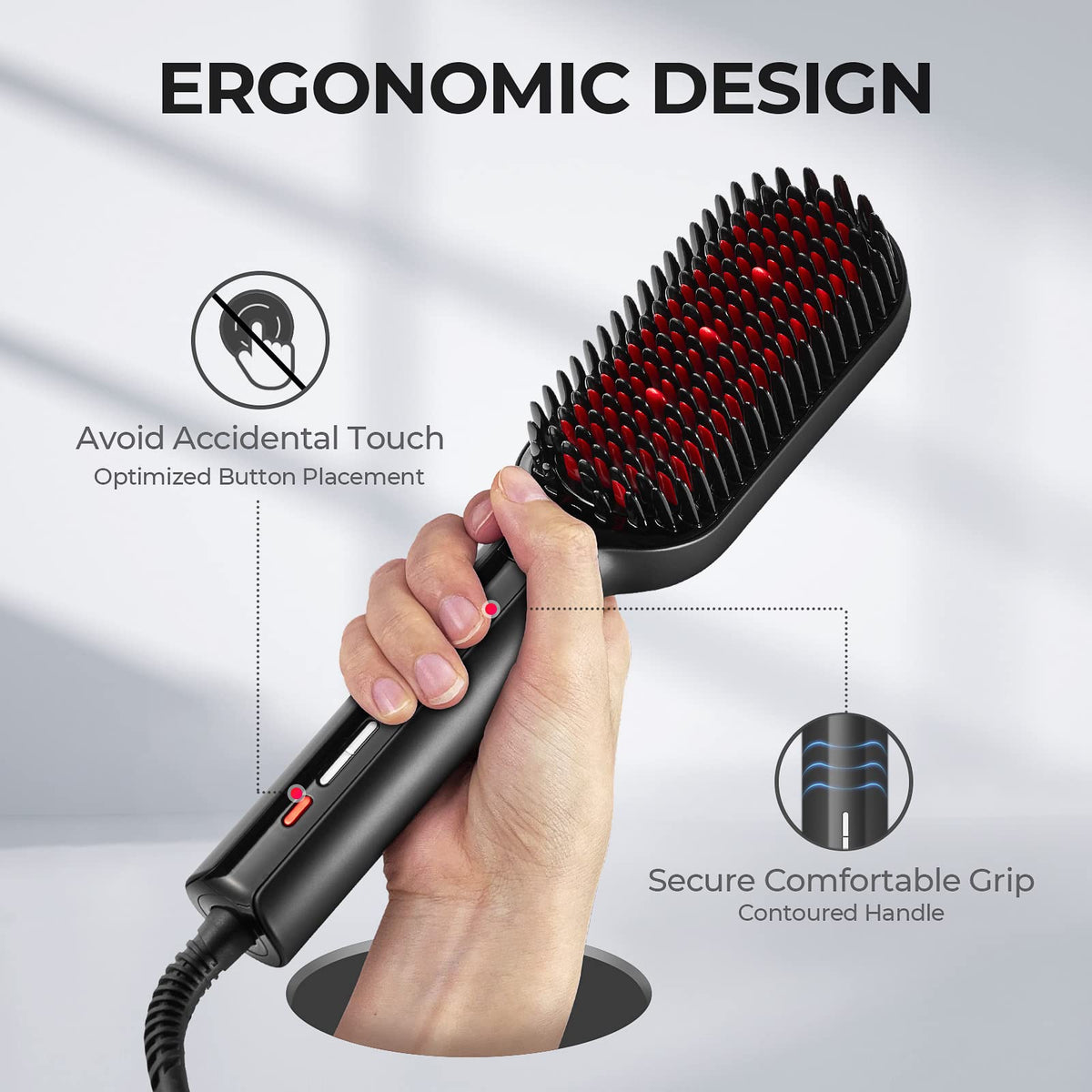 TYMO Hair Straightener Brush packaging