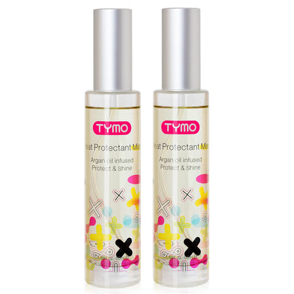 TYMO Heat Protectant Spray front view in glass bottle