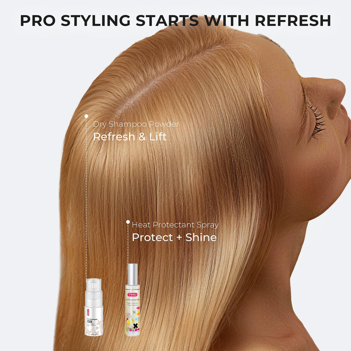 TYMO Heat Protectant Spray ingredients list