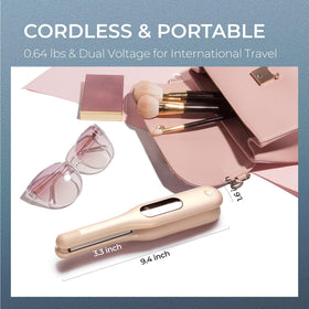 TYMO Mini Curling Iron being used on short hair