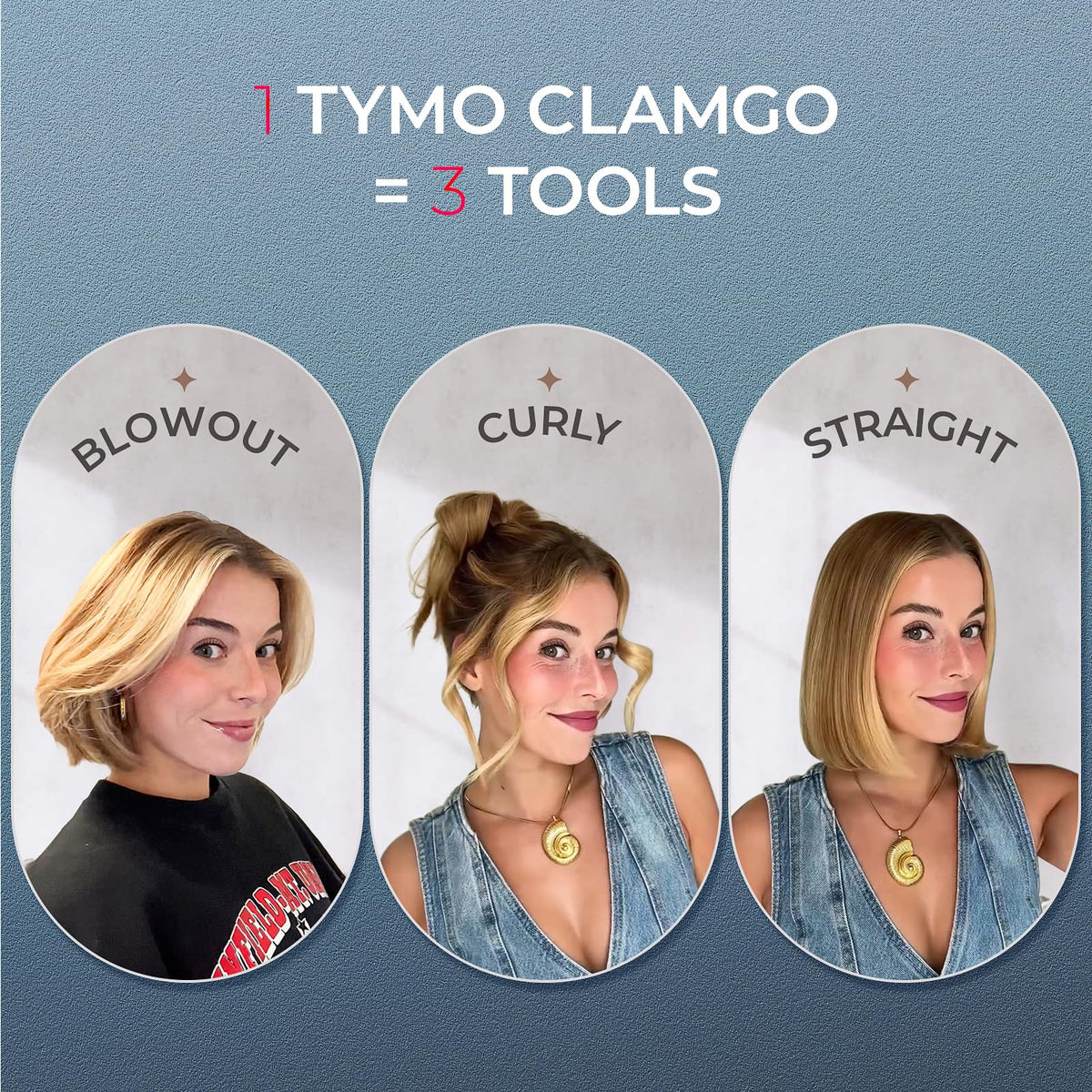 TYMO Mini Curling Iron in use at the gym