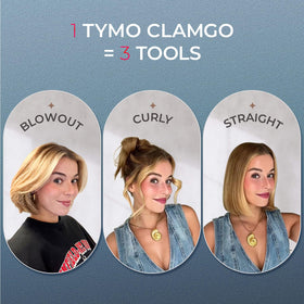 TYMO Mini Curling Iron in use at the gym