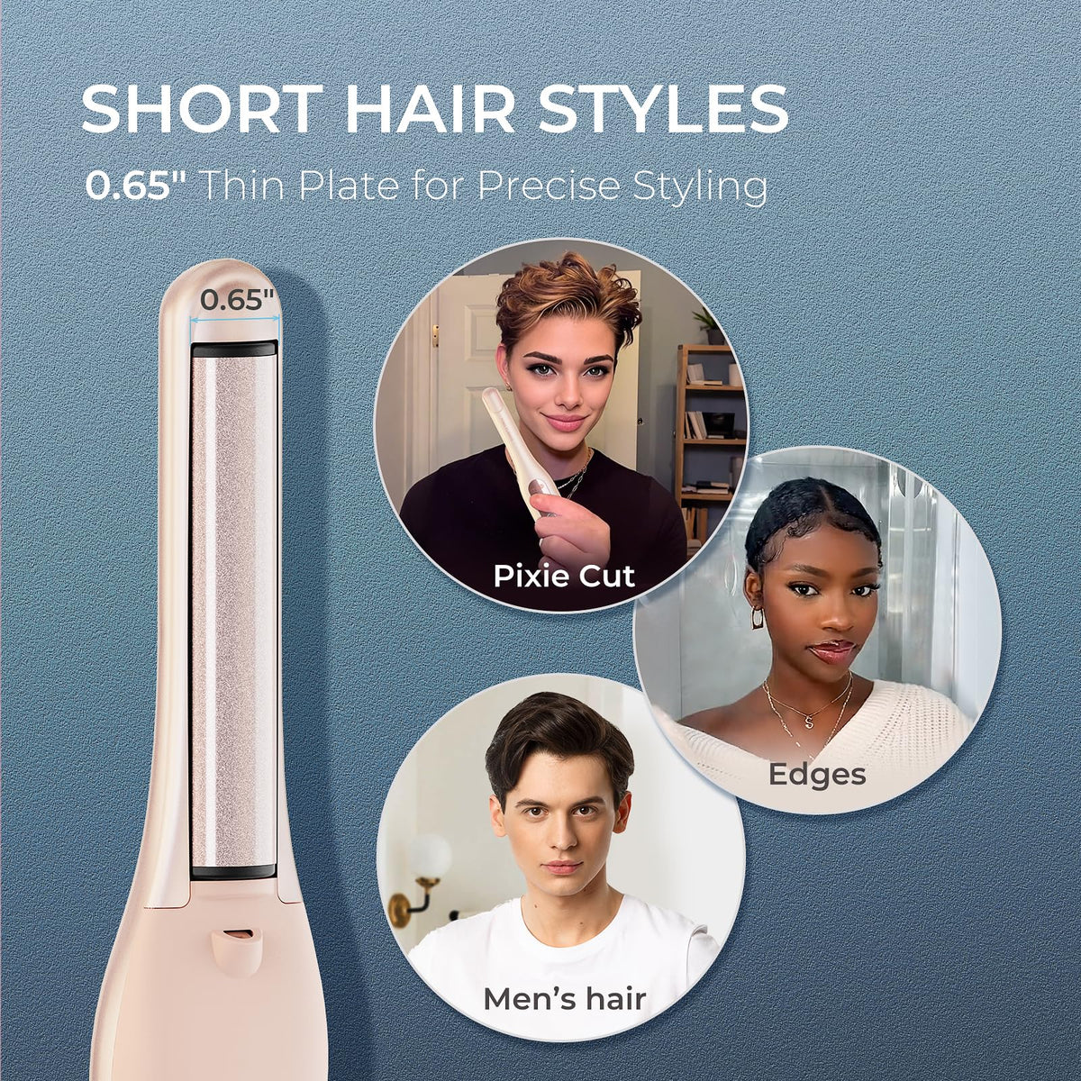 TYMO Mini Curling Iron with auto-off function