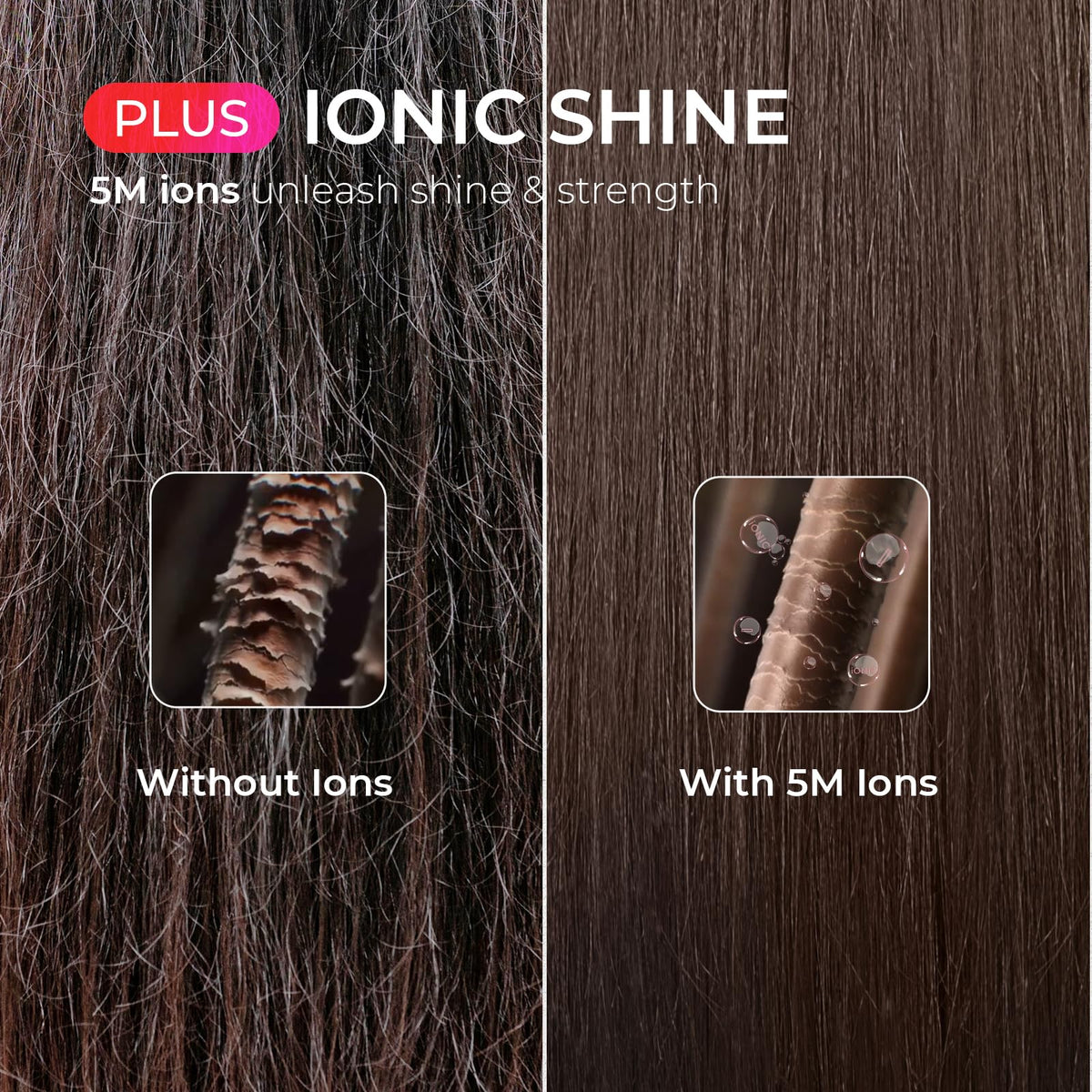 TYMO Ring Plus Ionic Hair Straightener Brush packaging