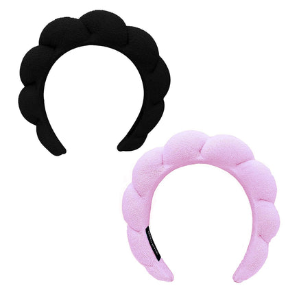 TYSSELY Spa Headband front view in soft sponge material