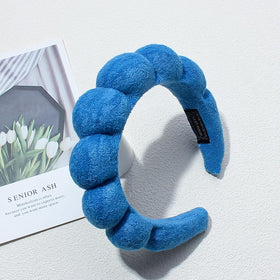 TYSSELY Spa Headband on a model during skincare routine