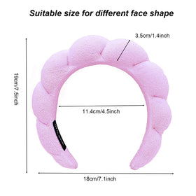 TYSSELY Spa Headband side view showcasing cute flower design