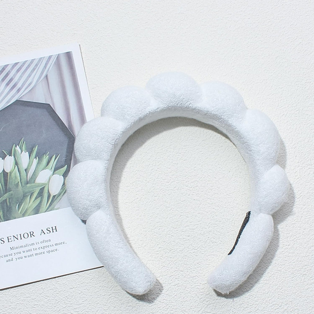 TYSSELY Spa Headband side view showing soft material